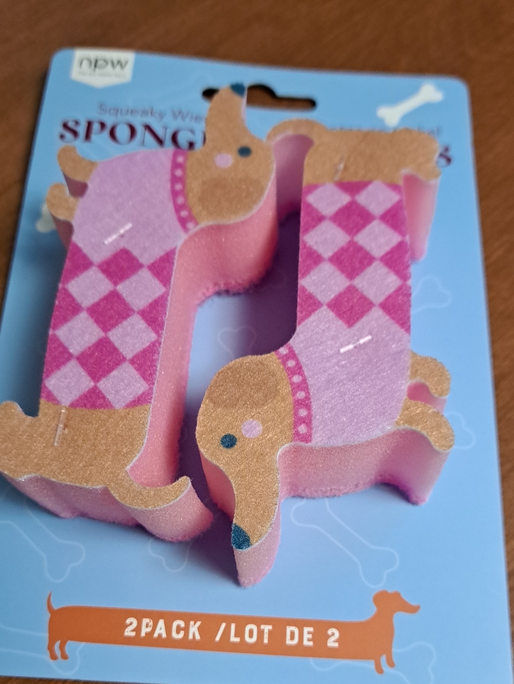 Dachshund Dog Squeaky Sponge Toy - 2 Pack